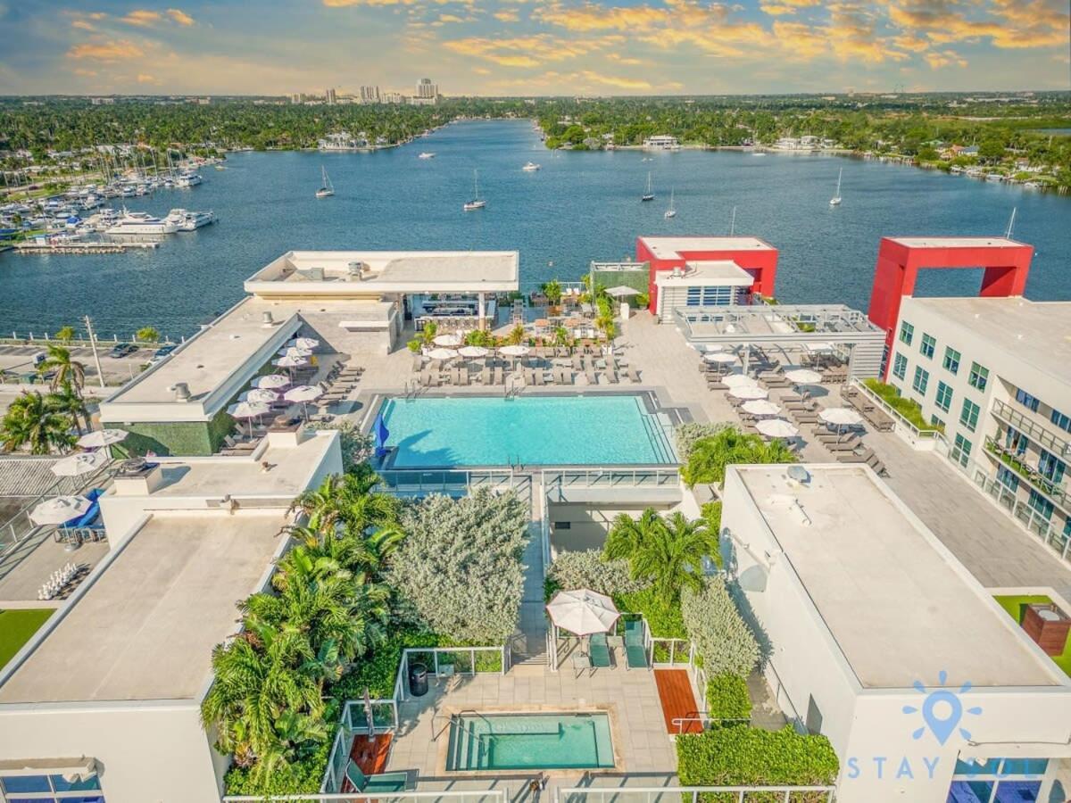 Rooftop Pool & Hot Tub - Gym - Hollywood Beach Exterior foto
